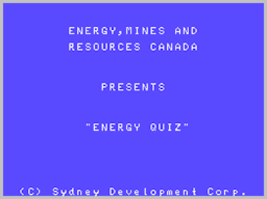 Energy Quiz - Screenshot - Game Title (Canada) - 256x192