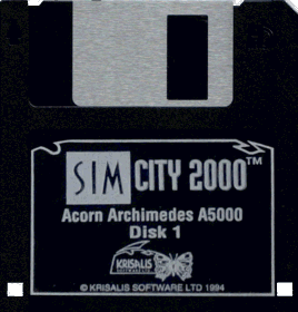 Sim City 2000 - Cart - Front (United Kingdom) - 1042x1089