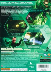 Green Lantern: Rise of the Manhunters - Box - Back (Germany) - 993x1413