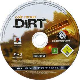 Colin McRae: DiRT - Disc (Europe) - 500x500