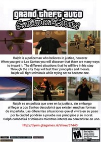 Grand Theft Auto: San Andreas Stories - Fanart - Box - Back (World) - 376x528