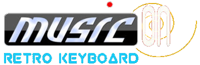 Music On: Retro Keyboard - Clear Logo (World) - 396x130