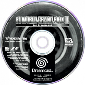 F1 World Grand Prix II - Disc (Europe) - 1000x1000