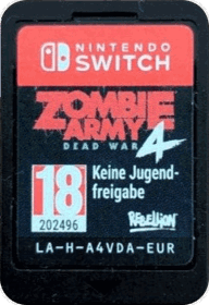 Zombie Army 4: Dead War - Cart - Front (Europe) - 241x352