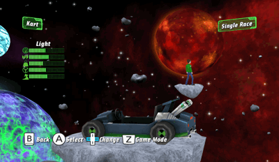 Ben 10: Galactic Racing - Screenshot - Game Select (World) - 2480x1440