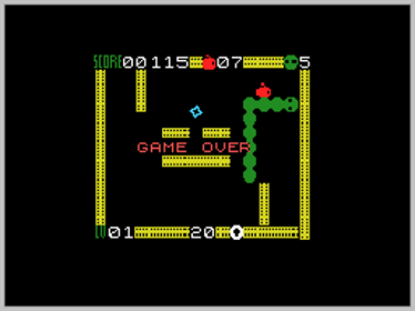Cross snake - Screenshot - Game Over (World) - 256x192