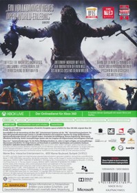 Middle-Earth: Shadow of Mordor - Box - Back (Germany) - 910x1279