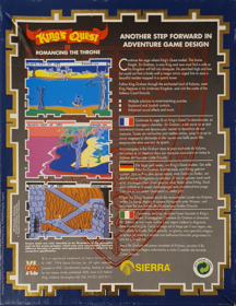 King's Quest II: Romancing the Throne - Box - Back (Europe) - 1960x2544
