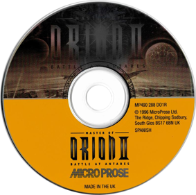 Master of Orion II: Battle at Antares - Disc (Spain) - 790x784