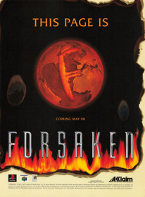 Forsaken - Advertisement Flyer - Front (United Kingdom) - 1619x2200