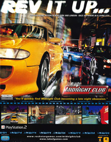 Midnight Club: Street Racing - Advertisement Flyer - Front (United Kingdom) - 1728x2200