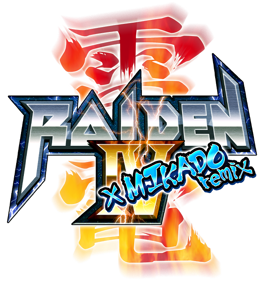 Raiden IV x MIKADO remix - Clear Logo (World) - 653x694