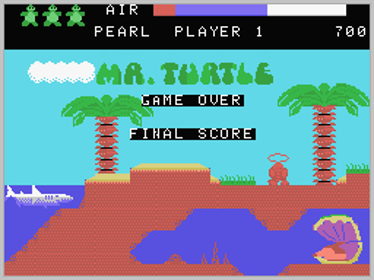 Mr. Turtle - Screenshot - Game Over (World) - 256x192