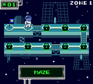 Gravitorque DX - Screenshot - Game Select (World) - 160x144
