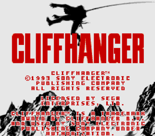 Cliffhanger - Screenshot - Game Title (World) - 512x448