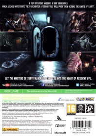 Resident Evil: Revelations - Box - Back (Europe) - 1524x2164