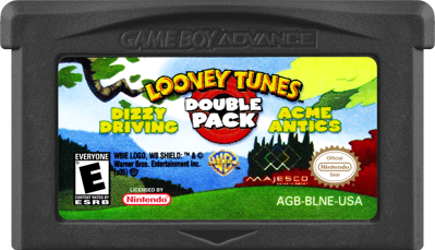 Looney Tunes: Double Pack: Dizzy Driving / Acme Antics - Cart - Front (North America) - 1000x574