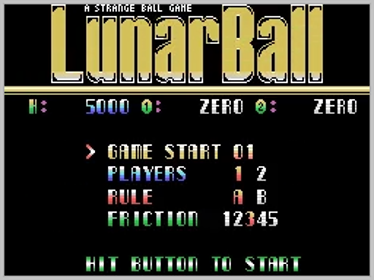 Lunar Ball - Screenshot - Game Select (World) - 256x192