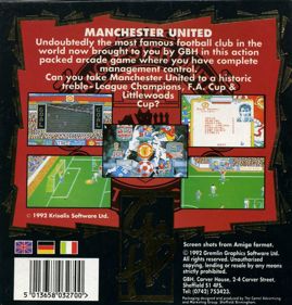 Manchester United: The Official Computer Game - Box - Back (Europe) - 767x800