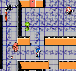 Perman Part 2: Himitsu Kessha Madoodan o Taose! - Screenshot - Gameplay (World) - 256x240