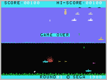 N-Sub - Screenshot - Game Over (World) - 256x192