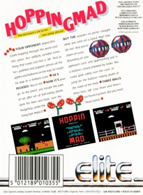 Hoppin' Mad - Fanart - Box - Back (North America) - 1537x2100