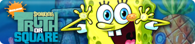 SpongeBob's Truth or Square - Banner (World) - 420x95