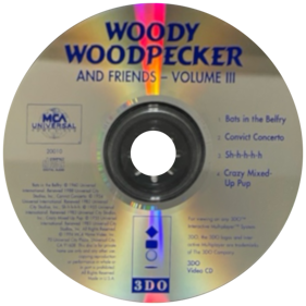 Woody Woodpecker and Friends Volume Three - Disc (United States) - 600x600