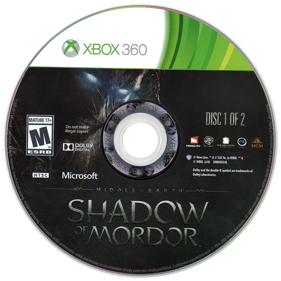 Middle-Earth: Shadow of Mordor - Disc (North America) - 900x900