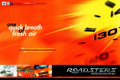 Roadsters - Advertisement Flyer - Front (North America) - 2458x1645