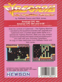 Cybernoid: The Fighting Machine - Box - Back (Europe) - 780x1025