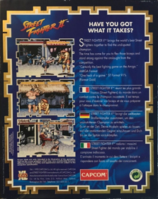 Street Fighter II: The World Warrior - Box - Back (Europe) - 805x1013