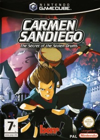 Carmen Sandiego: The Secret of the Stolen Drums - Box - Front (Europe) - 486x680