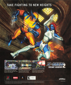 X-Men: Mutant Academy 2 - Advertisement Flyer - Front (United States) - 1834x2200