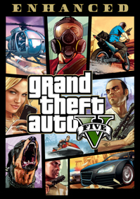 Grand Theft Auto V Enhanced - Box - Front (World) - 1063x1500