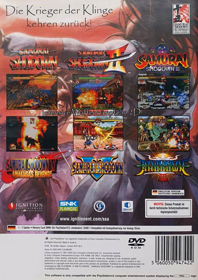 Samurai Shodown Anthology - Box - Back (Germany) - 1528x2161