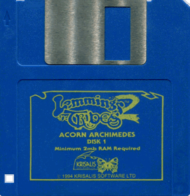 Lemmings 2: The Tribes - Cart - Front (United Kingdom) - 1046x1082