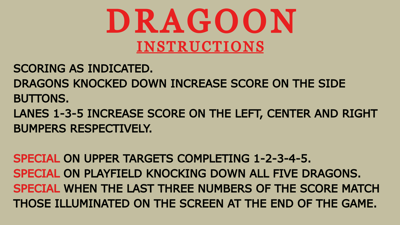 Dragoon - Arcade - Controls Information (World) - 1920x1080