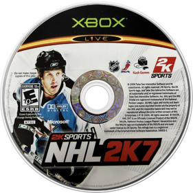 NHL 2K7 - Disc (North America) - 800x800