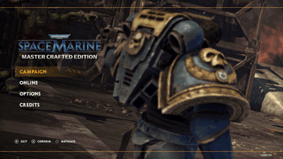 Warhammer 40,000: Space Marine: Master Crafted Edition - Screenshot - Game Select (World) - 1920x1080