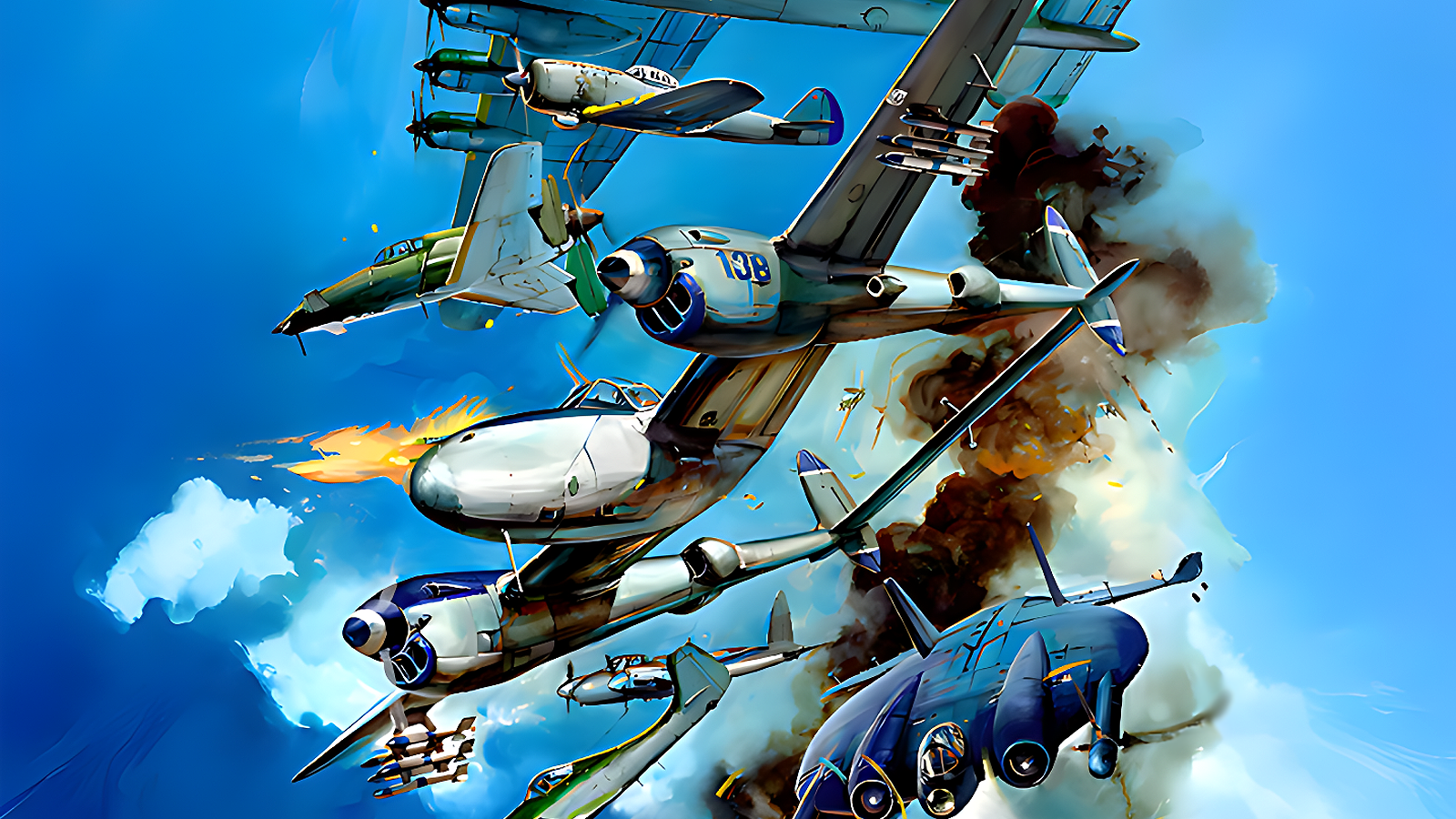Illustration of Strikers 1945 II