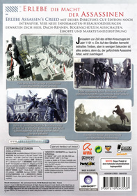 Assassin's Creed - Box - Back (Germany) - 984x1400