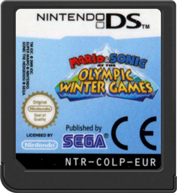 Mario & Sonic at the Olympic Winter Games - Cart - Front (Europe) - 517x564