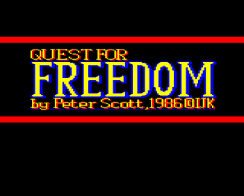 Quest for Freedom - Screenshot - Game Title (Europe) - 640x512