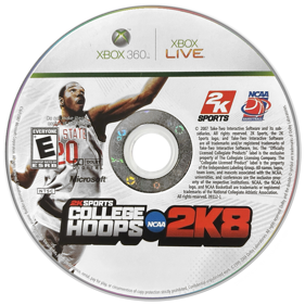 College Hoops 2K8 - Disc (North America) - 900x900