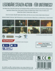 Metal Gear Solid HD Collection - Box - Back (Germany) - 600x766