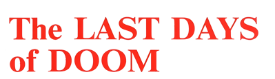 The Last Days of Doom - Clear Logo (World) - 3432x988
