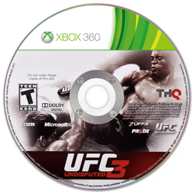 UFC Undisputed 3 - Disc (North America) - 1440x1440