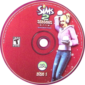 The Sims 2: Seasons - Disc (North America) - 1225x1226
