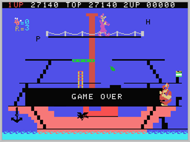 Popeye - Screenshot - Game Over (World) - 256x192